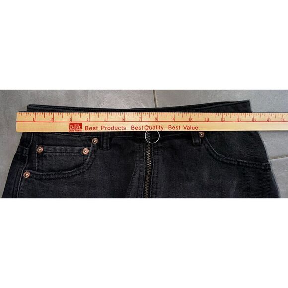 We The Free Black Denim Skirt Size 26 - Picture 5 of 6